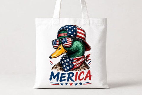 Patriotic Duck PNG Funny Merica American Flag Digital Download SVG BillahCrafts 