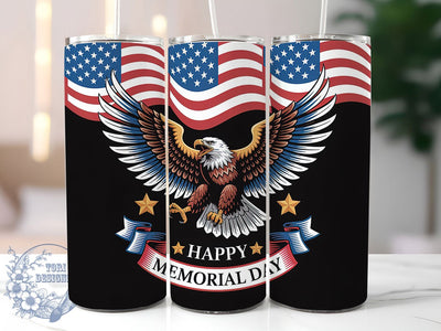 Patriotic Eagle 20oz Tumbler, Fierce Patriotic Art, Sublimation Tumbler Wrap, 20oz Tumbler, American Flag Theme, Honor And Remember Gift, Independence Day Tribute Sublimation ToriDesigns 