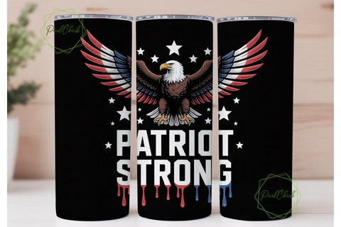 Patriotic Eagle 20oz Tumbler Wrap Sublimation PixelChick 