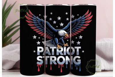 Patriotic Eagle 20oz Tumbler Wrap Sublimation PixelChick 