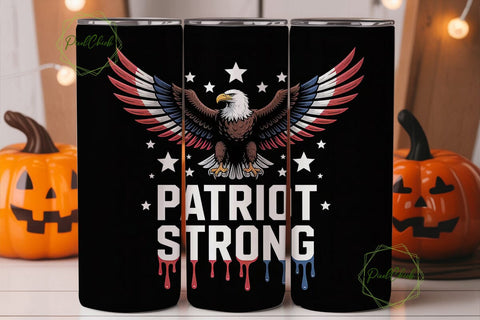 Patriotic Eagle 20oz Tumbler Wrap Sublimation PixelChick 