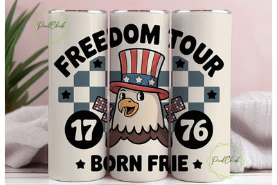 Patriotic Eagle 20oz Tumbler Wrap Sublimation PixelChick 