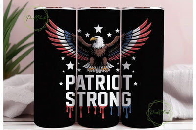 Patriotic Eagle 20oz Tumbler Wrap Sublimation PixelChick 