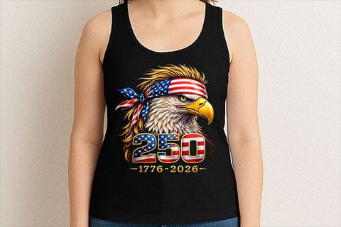 Patriotic Eagle 250 Anniversary PNG | American Pride Shirt Design SVG BillahCrafts 
