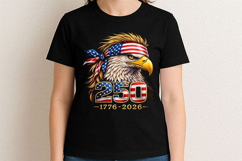 Patriotic Eagle 250 Anniversary PNG | American Pride Shirt Design SVG BillahCrafts 