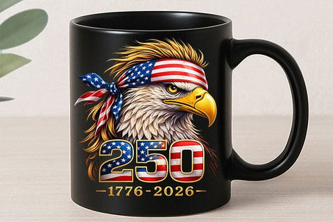 Patriotic Eagle 250 Anniversary PNG | American Pride Shirt Design SVG BillahCrafts 