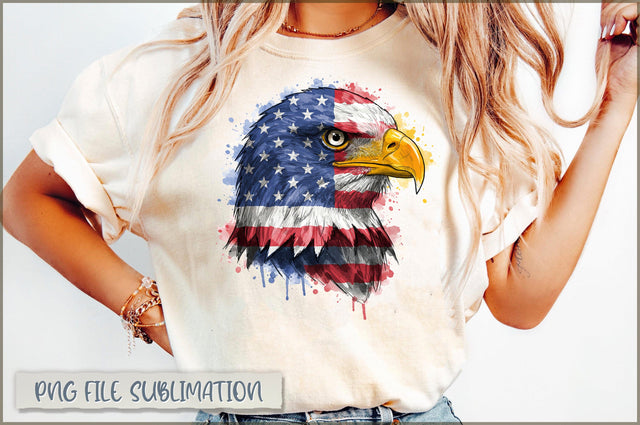 Patriotic Eagle 4th of July PNG Sublimation Shetara Begum 