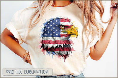 Patriotic Eagle 4th of July PNG Sublimation Shetara Begum 
