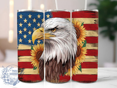 Patriotic Eagle American Flag Tumbler Wrap, Patriotic Tumbler Design, American Flag Tumbler, 20oz Tumbler Sublimation, USA Pride Tumbler, Digital Tumbler Wrap, Fourth of July Tumbler Sublimation ToriDesigns 