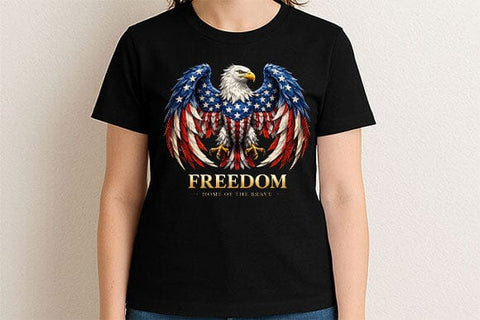 Patriotic Eagle PNG American Flag Bald Eagle Sublimation Design SVG BillahCrafts 