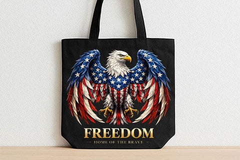 Patriotic Eagle PNG American Flag Bald Eagle Sublimation Design SVG BillahCrafts 