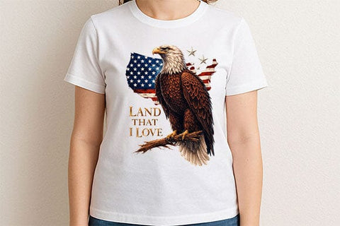 Patriotic Eagle PNG American Flag Bald Eagle Sublimation SVG BillahCrafts 