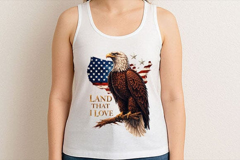 Patriotic Eagle PNG American Flag Bald Eagle Sublimation SVG BillahCrafts 