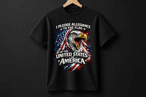 Patriotic Eagle PNG American Pride Flag Sublimation Digital Download SVG BillahCrafts 