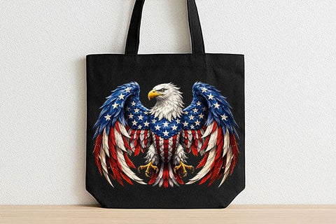 Patriotic Eagle PNG Digital Download | American Flag Sublimation Design SVG BillahCrafts 