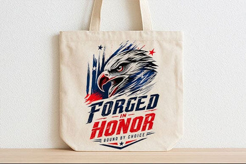 Patriotic Eagle PNG Forged In Honor Sublimation Digital Download SVG BillahCrafts 