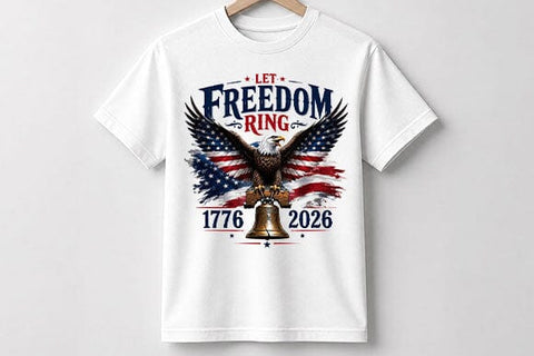 Patriotic Eagle PNG Let Freedom Ring Sublimation Digital Download SVG BillahCrafts 