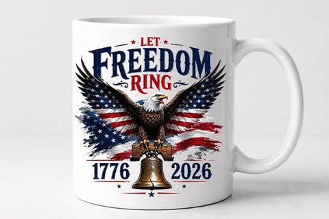 Patriotic Eagle PNG Let Freedom Ring Sublimation Digital Download SVG BillahCrafts 