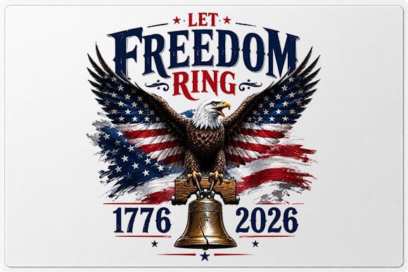 Patriotic Eagle PNG Let Freedom Ring Sublimation Digital Download SVG BillahCrafts 