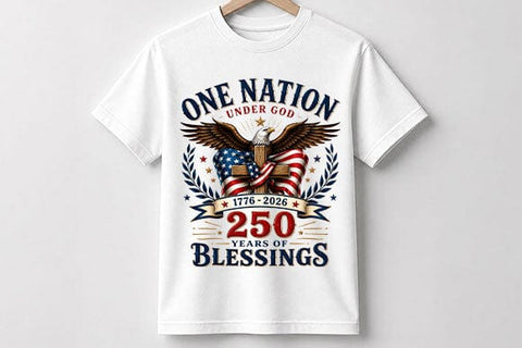 Patriotic Eagle PNG | One Nation Under God Sublimation PNG SVG BillahCrafts 