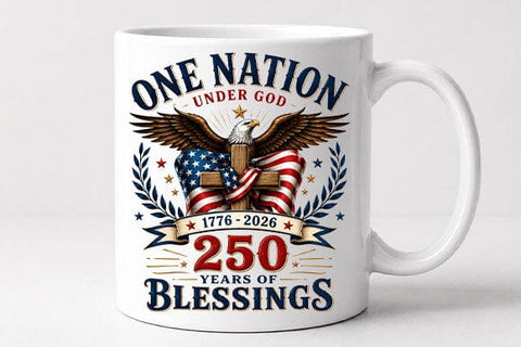 Patriotic Eagle PNG | One Nation Under God Sublimation PNG SVG BillahCrafts 