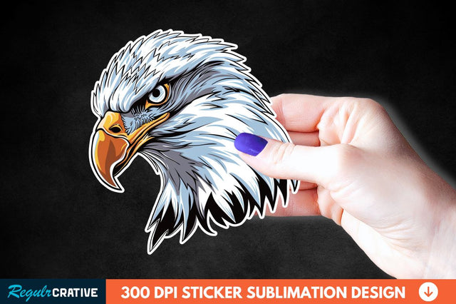 Patriotic Eagle Sticker Clipart Sublimation Regulrcrative 
