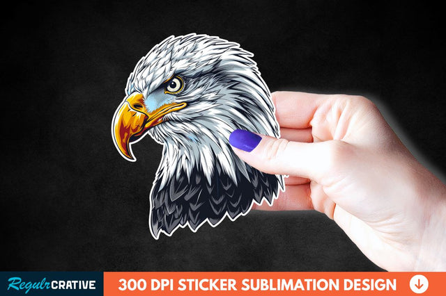 Patriotic Eagle Sticker Clipart Sublimation Regulrcrative 