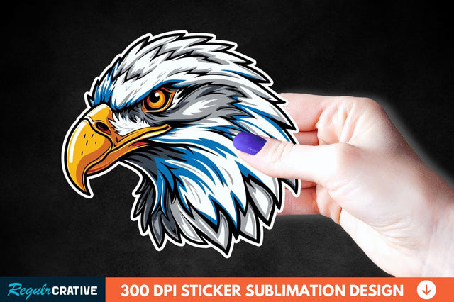 Patriotic Eagle Sticker Clipart Sublimation Regulrcrative 