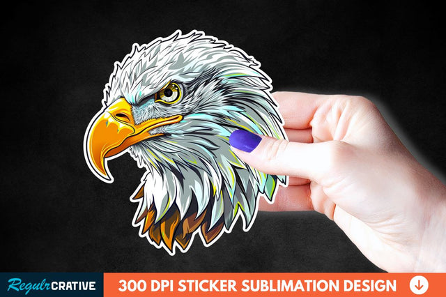 Patriotic Eagle Sticker Clipart Sublimation Regulrcrative 