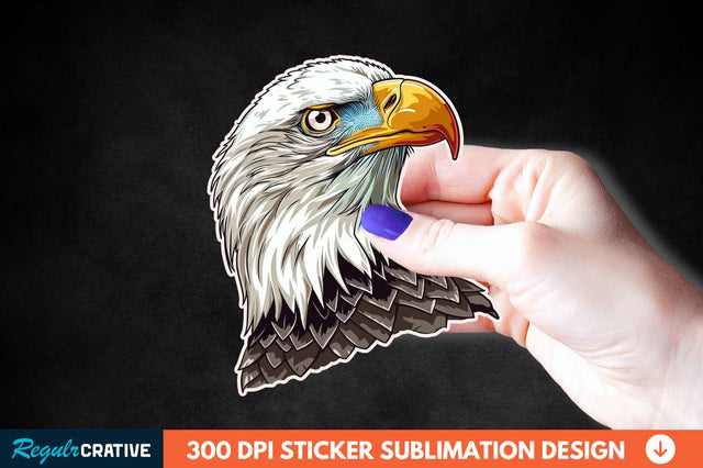 Patriotic Eagle Sticker Clipart Sublimation Regulrcrative 