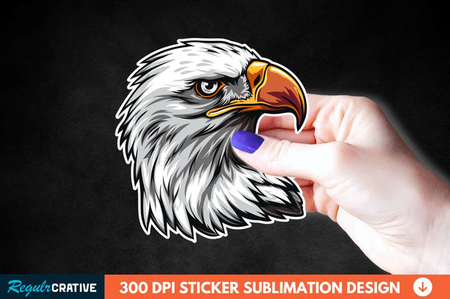Patriotic Eagle Sticker Clipart Sublimation Regulrcrative 