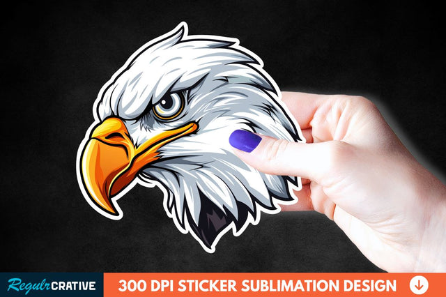 Patriotic Eagle Sticker Clipart Sublimation Regulrcrative 