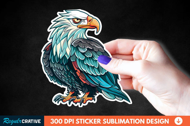 Patriotic Eagle Sticker Clipart Sublimation Regulrcrative 