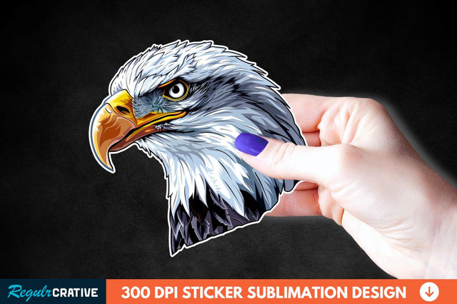 Patriotic Eagle Sticker Clipart Sublimation Regulrcrative 