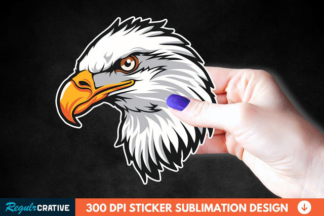 Patriotic Eagle Sticker Clipart Sublimation Regulrcrative 