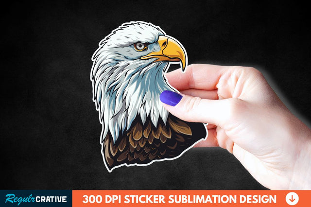 Patriotic Eagle Sticker Clipart Sublimation Regulrcrative 