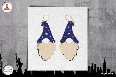 Patriotic Earrings Laser Cut Bundle SVG SvgOcean 