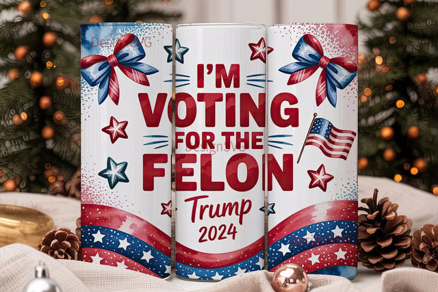 Patriotic Election 2024 Tumbler Wrap Sublimation DesignSVG 