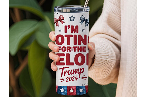 Patriotic Election 2024 Tumbler Wrap Sublimation DesignSVG 