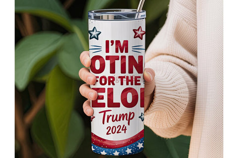Patriotic Election 2024 Tumbler Wrap Sublimation DesignSVG 