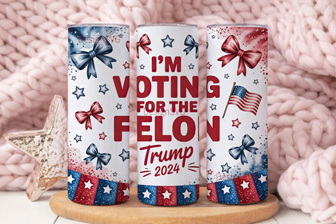 Patriotic Election 2024 Tumbler Wrap Sublimation DesignSVG 