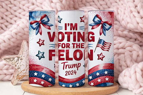 Patriotic Election 2024 Tumbler Wrap Sublimation DesignSVG 