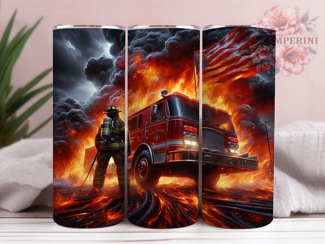 Patriotic Firefighter Hero Tumbler, Patriotic Tumbler Design, American Flag Tumbler, 20oz Firefighter Wrap, Thin Red Line Tumbler, Hero Tumbler Sublimation, USA Flag Tumbler Design Sublimation Li Zamperini 