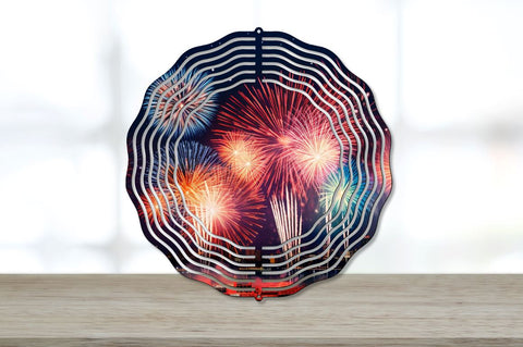 Patriotic Fireworks Wind Spinner Bundle Sublimation Regulrcrative 