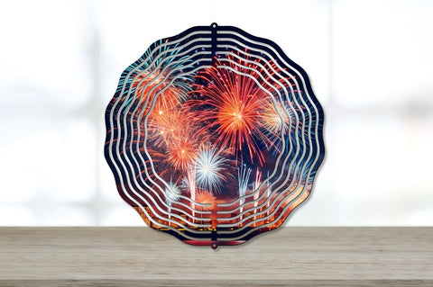 Patriotic Fireworks Wind Spinner Bundle Sublimation Regulrcrative 