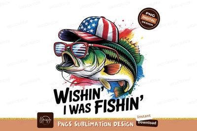 Patriotic Fish Wearing Usa Cap Glasses Sublimation Designangry 