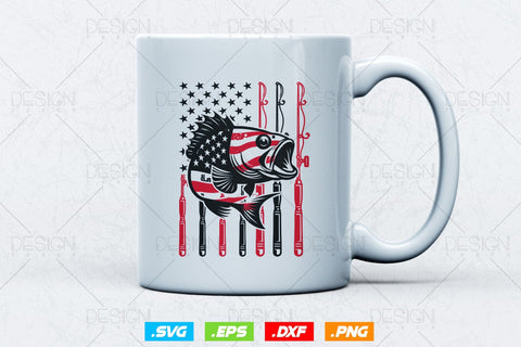 Patriotic Flag Fisherman Svg, Fathers Day Svg, Fishing Rod Svg, Fishing Svg, UAS Flag Svg, Fishing Pole svg, Svg Files For Cricut SVG DesignDestine 