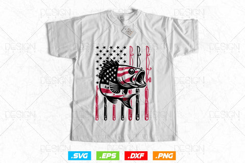 Patriotic Flag Fisherman Svg, Fathers Day Svg, Fishing Rod Svg, Fishing Svg, UAS Flag Svg, Fishing Pole svg, Svg Files For Cricut SVG DesignDestine 
