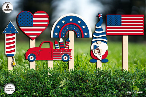 Patriotic Garden Stackes Bundle SVG SvgOcean 