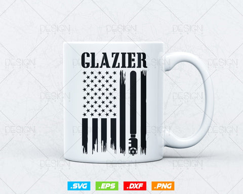 Patriotic Glassworker USA Flag Glazier Svg Png, Glazer, Glass Worker, Fathers Day Svg, Svg Files for Cricut Silhouette, Instant Download SVG DesignDestine 